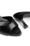 Torino Black Women's Heels Slipper - 5