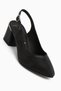 Ravina Genuine Leather Black Women's Heeled Shoes