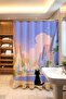 Bathroom Curtain, Purple Dreams Street Patterned Shower Curtain, Bathtub Curtain 175X200Cm - 3
