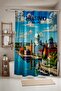 Bathroom Curtain, Helsinki Landscape Patterned Shower Curtain, Bathtub Curtain 175X200Cm - 2