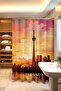 Bathroom Curtain, Golden Clock Toronto Patterned Shower Curtain, Bathtub Curtain 175X200Cm - 3