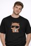 Lover Couple Panda Cup Printed Couple T-Shirt Oversize Unisex Couple Set Gift - 3