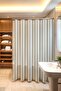 Bathroom Curtain, Straight Lines Patterned Shower Curtain, Bathtub Curtain 175X200Cm
