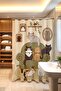 Bathroom Curtain, Cats on the Sofa Patterned Shower Curtain, Bathtub Curtain 175X200Cm - 3