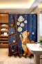 Bathroom Curtain, Sky Ladder Patterned Shower Curtain, Bathtub Curtain 175X200Cm - 2