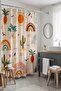 Bathroom Curtain, Sunny Island Patterned Shower Curtain, Bathtub Curtain 175X200Cm - 2
