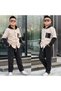 Eid Season Boys' Hooded Shirt-Pants Top and Bottom Lycra 2-Piece Seasonal Stylish Set