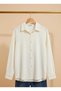 Men's Colorful Special Production Spacious Oversize Wrinkled Fabric Shirt