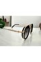 Premium Quality U400 Protection Polarized Glass Sunglasses with Gold Detail Frame - 3