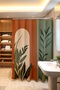 Bathroom Curtain, Fall Garden Patterned Shower Curtain, Bathtub Curtain 175X200Cm - 3