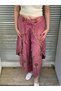 Pink Color Ethnic Cap Embroidered Pants - 3