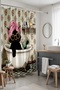 Bathroom Curtain, Madam Pisi Patterned Shower Curtain, Bathtub Curtain 175X200Cm - 2