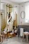 Bathroom Curtain, Paper Monster Patterned Shower Curtain, Bathtub Curtain 175X200Cm - 2