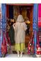 Beige Color Hooded Mercerized Cardigan - 2
