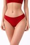 Women's Red Basic Bikini Bottom – Mid-Waist, Stretchy Fabric, Comfortable Swim Bottom