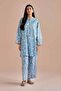 2 Piece - Printed Embroidered Suit - PE 26-204 - 3