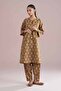 2 Piece - Printed Embroidered Suit - PE 26-212