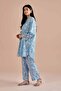 2 Piece - Printed Embroidered Suit - PE 26-204 - 2
