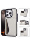 iPhone 17 (6.3 Inch) Compatible Wallet Card Holder Standable Triangular Detailed Lux Leather Case