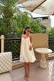 White Isobel Strappy Tulle Midi Dress Ate-3504 - 2