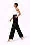 5636 Black Abelia Short Wide-Leg Pants - 2