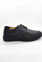 Men's Black Lace-Up Casual Shoes |   Artificial Leather Look Comfortable Sole