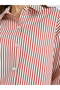 Striped Long Sleeve Oversized Shirt - 4