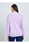 Women's 3D Printed Decor Round Neck Long Sleeve Sweatshirt - 5