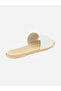 Textured Slip-On Flat Sandals - 3