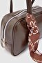 Beau Fular Detailed Baguette Bag Bitter Brown - 7