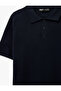 Regular Fit Cotton Polo Collar Short Sleeve Knitwear T-Shirt - 5