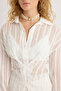 Vesper Triangle Cut Tie-Dye Ecru Shirt - 7