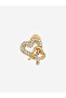 16mm pave hearts studs - 2