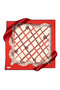 Red 90X90 Silk Crepe Satin Scarf - 2