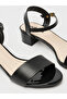 Open Toe Ankle Strap Block Heel Sandals - 5