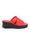 L060.284 Genuine Leather Comfortable Women's Slippers with Padded Heels - 2