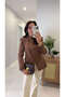Siodra Bitter Brown Pocket Detailed Blazer Jacket - 2