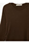Slim Fit Long Sleeve Viscose Blended Asymmetrical T-Shirt with Lace Detail - 4