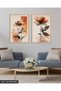 Flowers 2 Pieces Wooden Framed Painting Act - 2