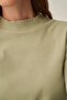 Defne-Stand Collar Long Sleeve Bodysuit - 4