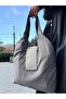 Gray Stylishly Designed Foldable Market & Shopping Bag