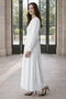 Fisto Button Detailed Dress A1431 White - 2