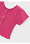 Girl's Button Detailed T-Shirt 3014 - 3
