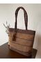 Handmade Paper Rope Knitted Bag, Daily Use Shoulder Bag with Strap, Lined, Pocketed, Snap Fasteners, Gift Bag - 8