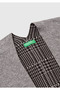 Women's Anthracite Melange Cotton and Wool Blend Reversible Poncho - 7