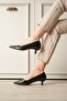 Black women's daily short heeled stiletto shoe tr20ms03a - 4