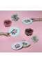 Rose Deluxe Porcelain 6-Piece Cake Plate - 3
