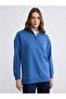 Women's Stand Collar Sweatshirt Tunic