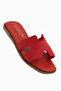 Rosali Genuine Leather Red Women's Slipper