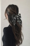 Leopard Patterned Bow Automatic Buckle Blue